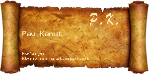 Pau Kanut névjegykártya